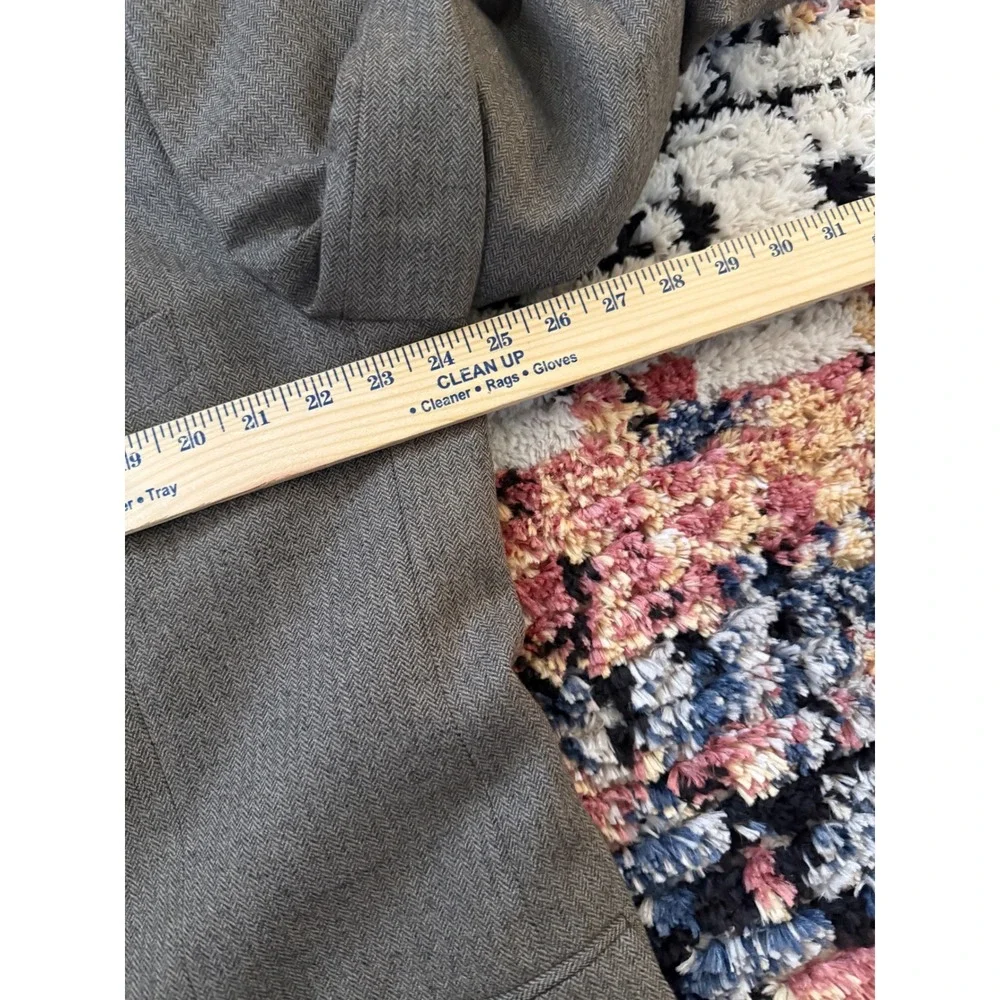 S&K Famous Brands Mens 46R Brown Herringbone 100% Wool Blazer Sport Coat Israel